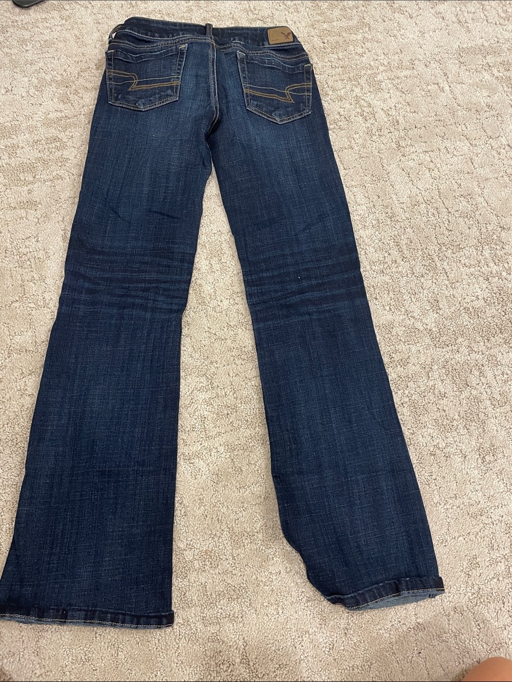 American Eagle Outfitters Dark Indigo Flared Jeans - Women's - Picture 6 of 7